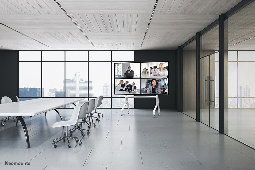 Neomounts FL50-575WH1 Carello TV 65-110" - installazione rapida - TÜV